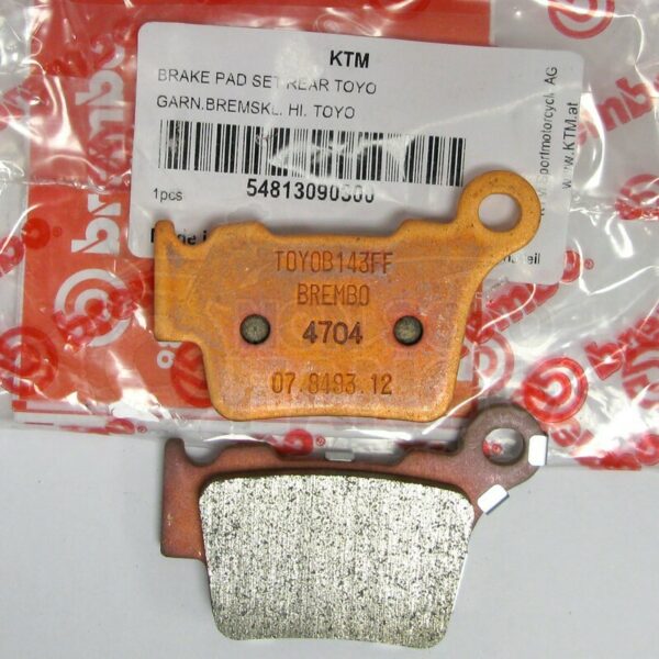 Coppia pastiglie Brembo freno posteriore KTM EXC SX