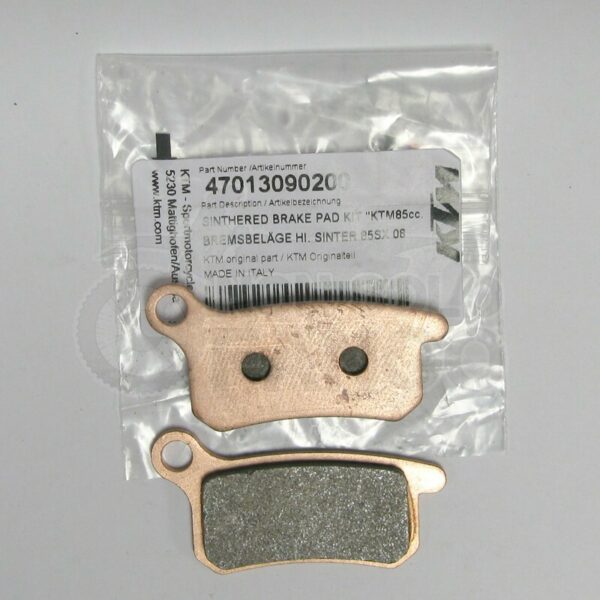 Coppia pastiglie freno posteriore KTM 65 85 105 SX