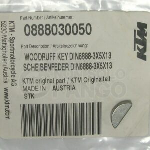 Chiavella albero motore din 6888 3x5x13