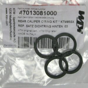 Kit o-ring riparazione pinza freno posteriore KTM 85 105 SX 2003 2010 E 65 SX 2009 2016
