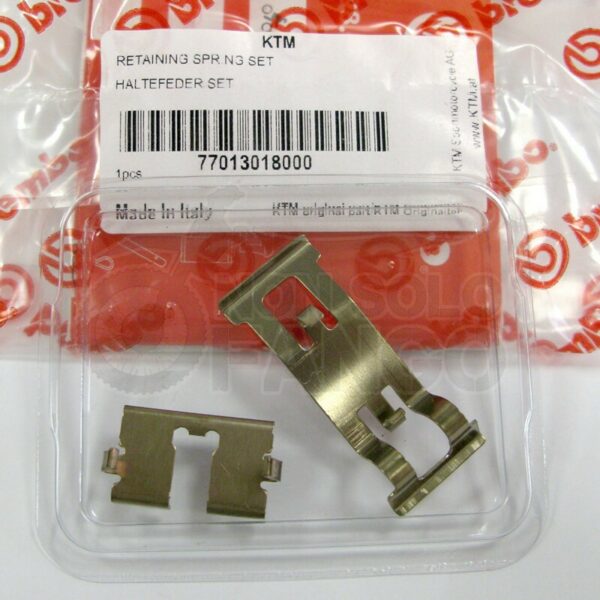 Molla di ritegno pastiglie freno pinza anteriore KTM EXC ed SX dal 2009 al 2018