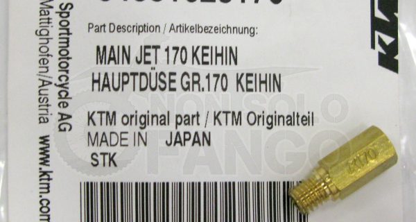 Getto del massimo 170 carburatore Keihin KTM EXC ed SX