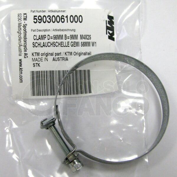 Fascetta metallica collettore aspirazione KTM EXC SX 4T dal 2001 al 2011