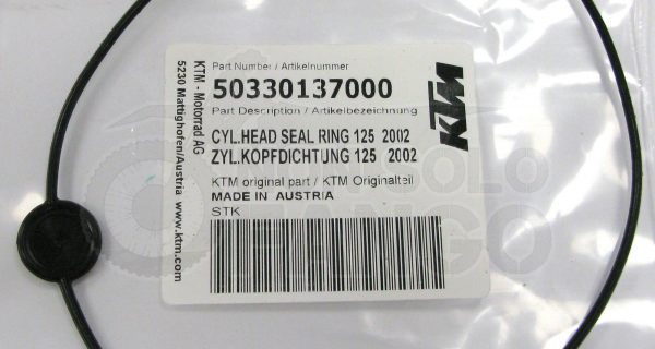 O-ring testa KTM EXC ed SX 125 dal 2002 al 2006