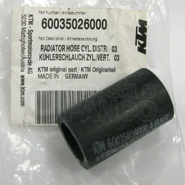 Tubo radiatore cilindro KTM 990 Adventure Supermoto dal 2006 al 2013