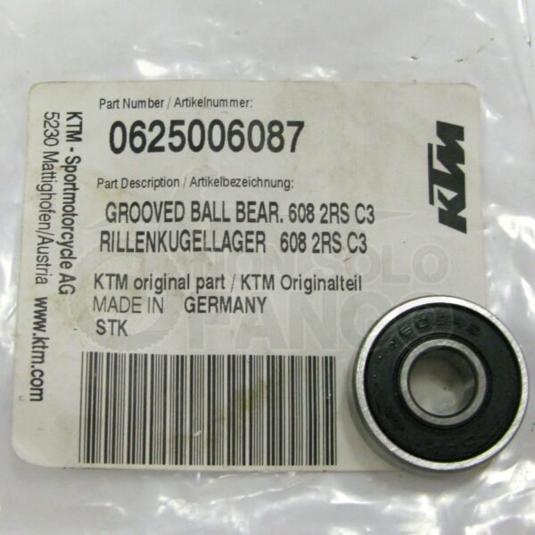 Cuscinetto 608 2RS C3 pedale freno cambio KTM