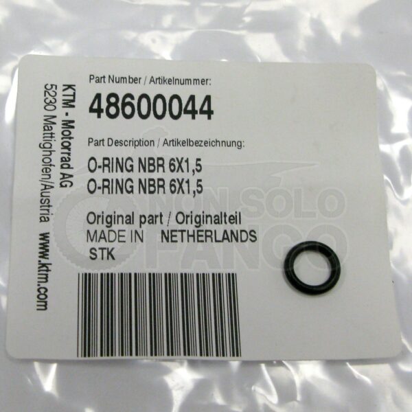 O-ring manopola registro estensione forcella KTM EXC ed SX dal 2000 al 2006