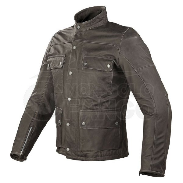 Giubbotto Dainese Maverick Pelle Testa di Moro 46