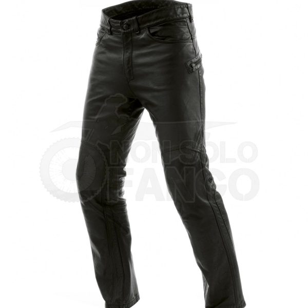 Pantaloni Jeans Trophy Pelle Nero 52