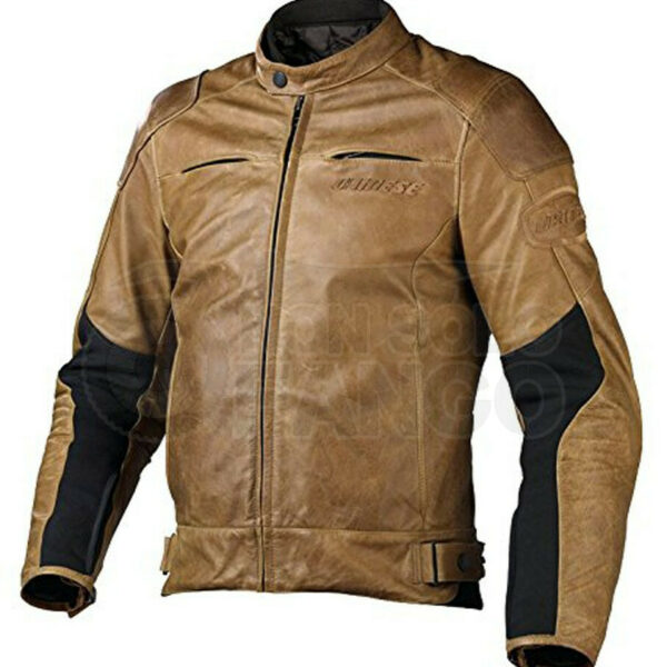 Giubbotto Dainese R-Twin Pelle Tabacco