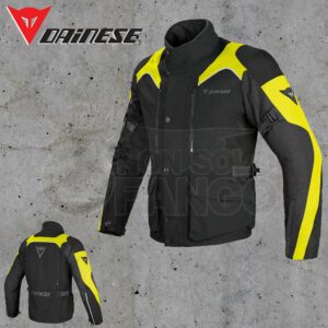 Giubbotto Dainese Tempest D-Dry Nero/Nero/Giallo-Fluo