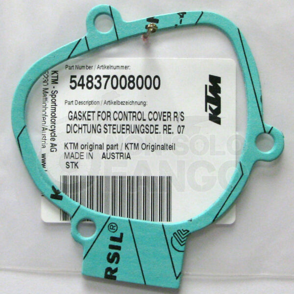 Guarnizione coperchio valvole destro KTM EXC SX 250 300 dal 2007 al 2016