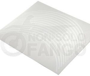 Kit adesivi bianchi cerchio anteriore e posteriore