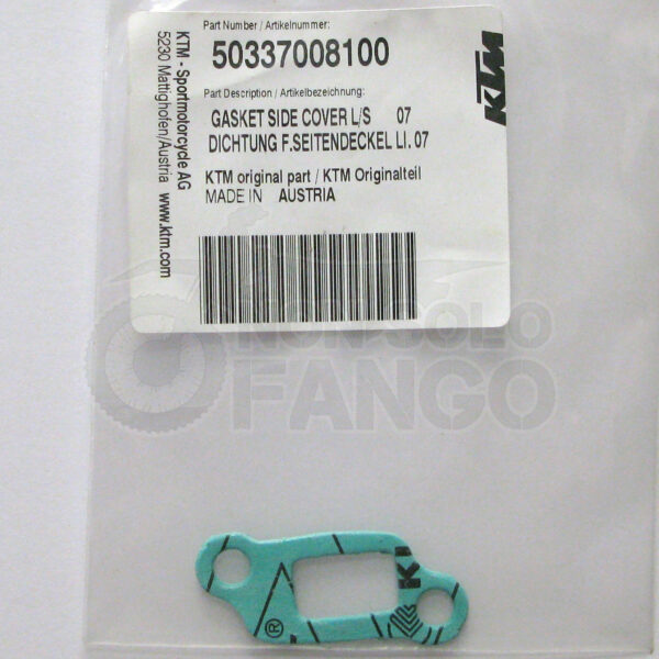Guarnizione coperchio valvola sinistro KTM EXC ed SX 125 dal 2007 al 2016