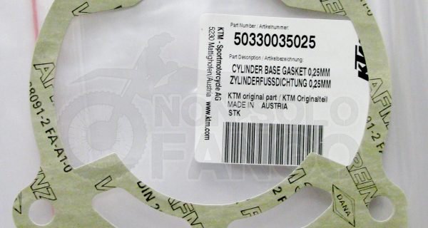 Guarnizione cilindro da 0,25 mm KTM EXC SX 125 200 dal 1998 al 2016