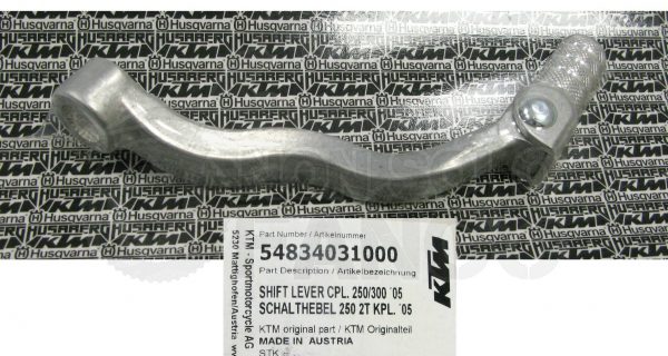 Leva cambio KTM EXC SX 250 300 dal 2005 al 2016