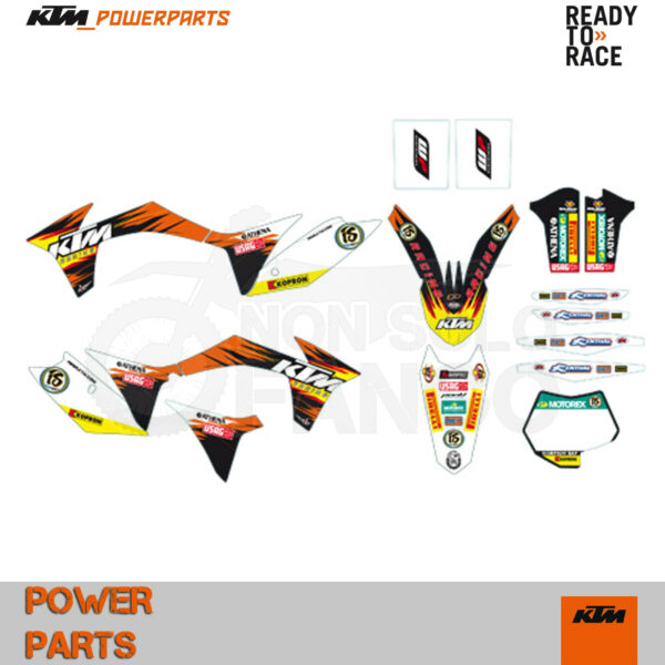 Kit grafiche Factory Power Parts KTM SX dal 2011 al 2012