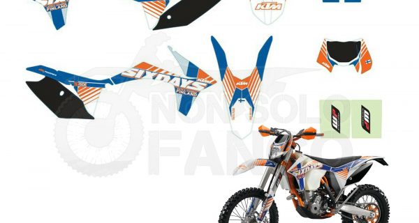 Kit grafiche Six Days Finland KTM EXC dal 2012 al 2013