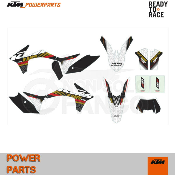 Kit grafiche Six Days Germany Power Parts KTM EXC dal 2012 al 2013