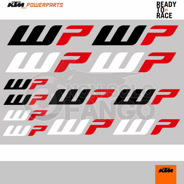KTM power parts Kit adesivi logo WP