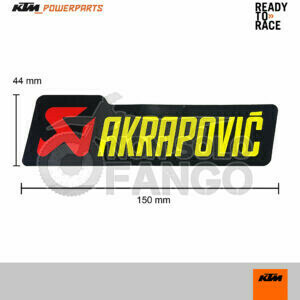 Adesivo termoresistente Akrapovic 44x150 mm KTM power Parts