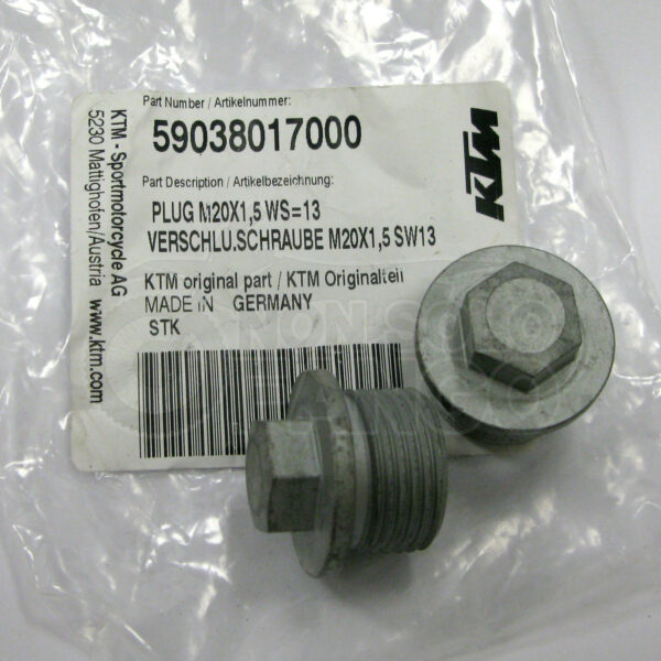 Coppia tappo a vite M20x1,5 CH.13 KTM