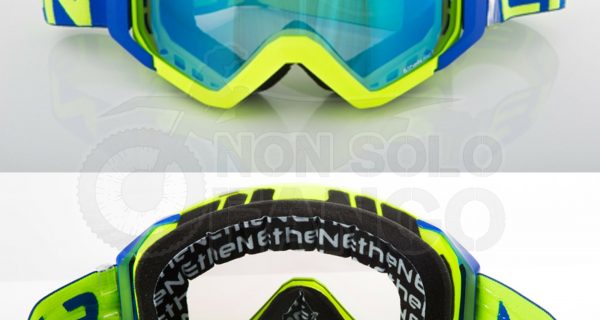 MASCHERINA CROSS ETHEN GIALLO NERO OCCHIALI MASCHERINA MOTO ENDURO