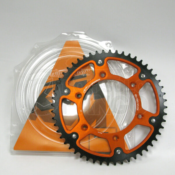 Corona acciaio alluminio orange 52 Z per EXC ed SX