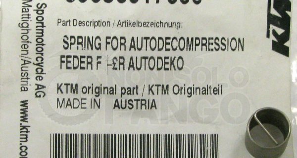 Molla decompressore automatico KTM EXC 250 400 450 525 dal 2005 al 2007