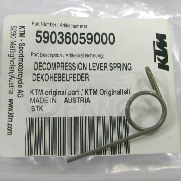 Molla leva decompressore KTM EXC 250 400 450 525 2005-2007