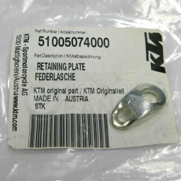 Piastrina attacco molla scarico KTM EXC SX dal 2006 al 2016