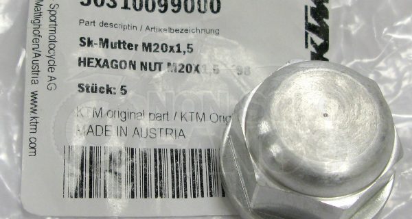 Dado perno ruota posteriore KTM EXC SX dal 1998 al 2016