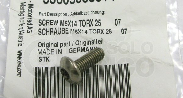 Vite torx piastrina molle cavalletto KTM EXC dal 2008 al 2016