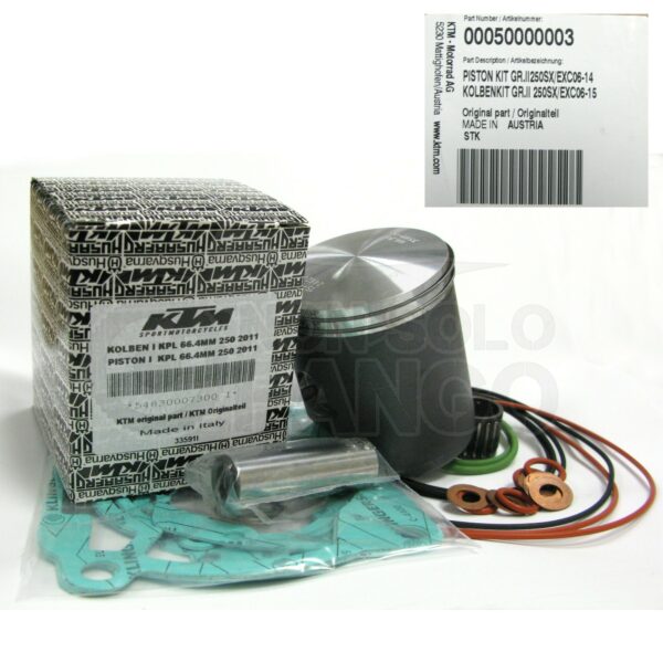 Kit pistone GR. 2 KTM EXC SX 250 dal 2006 al 2016