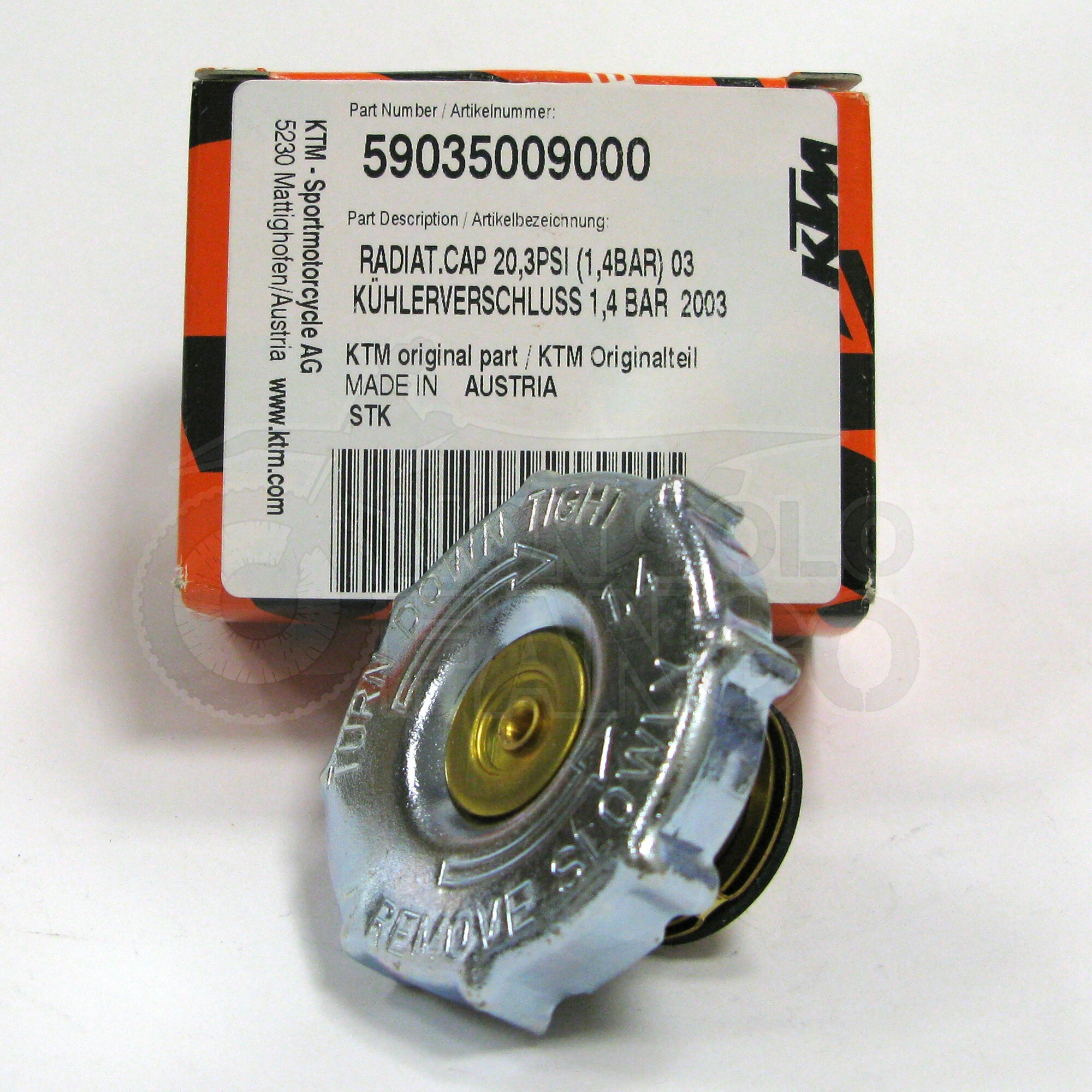 Tappo radiatore KTM EXC ed SX dal 2004 al 2007
