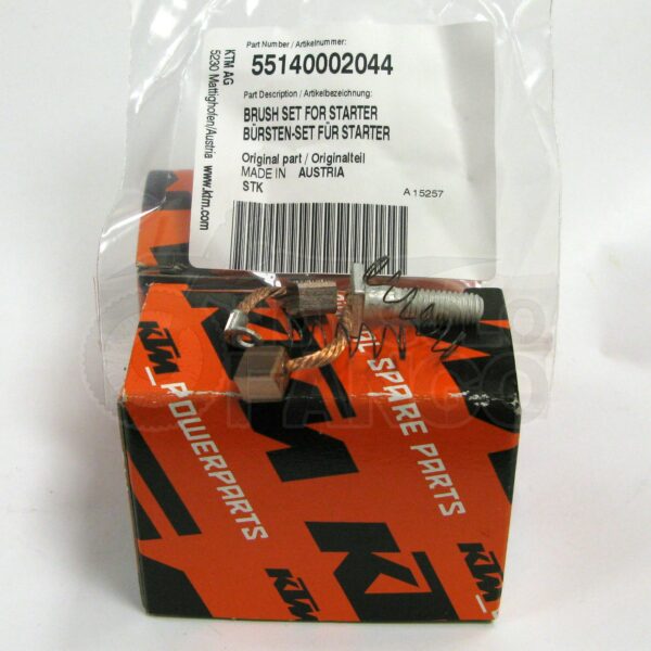 Spazzole motorino avviamento KTM EXC 200 250 300 dal 2007 al 2013