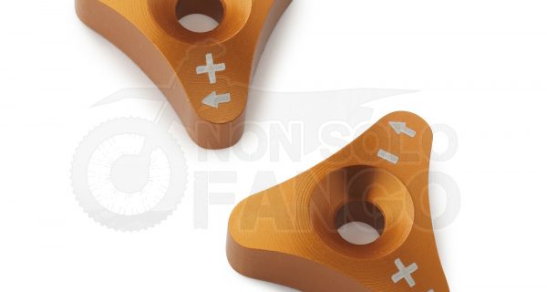 Manopole registro forcelle da 48 mm alluminio anodizzato arancio KTM EXC