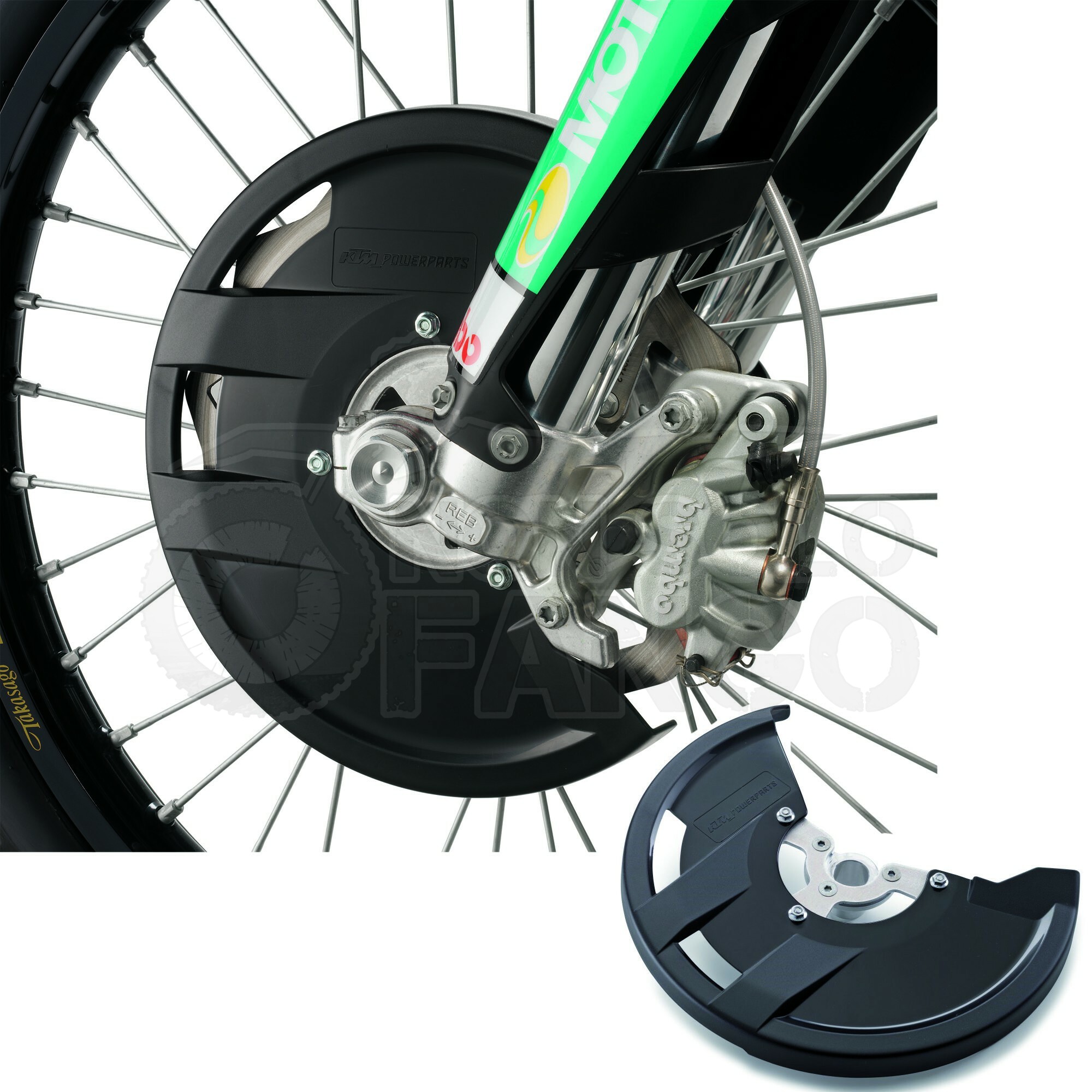 Protezione della Protezione del Disco del Freno Anteriore del Motociclo Parti di Motocross Modificate per KTM Exc E SX-f 2014-2020 Husq-Varna TC/FC 125-450 2015-2020 Nero 