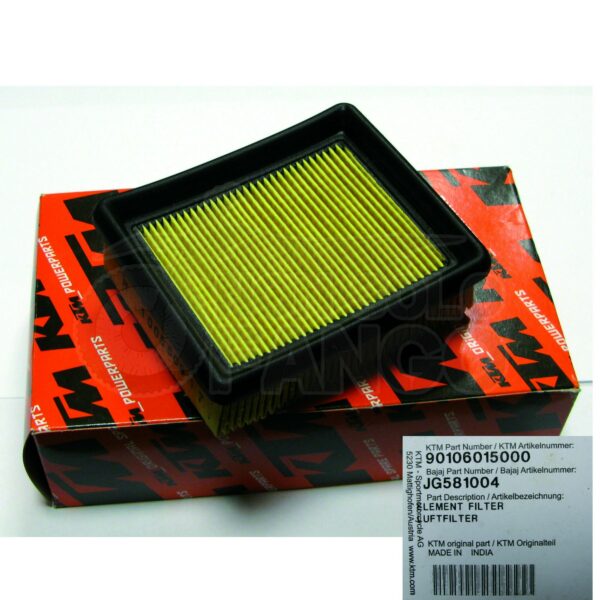 Filtro aria KTM RC Duke 125 200 390 dal 2012 al 2018