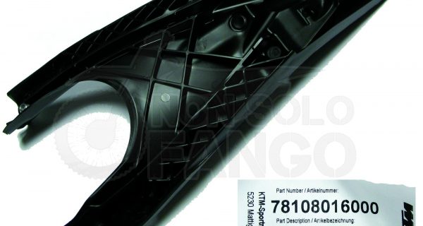 Codino portatarga racing KTM EXC dal 2012 al 2016
