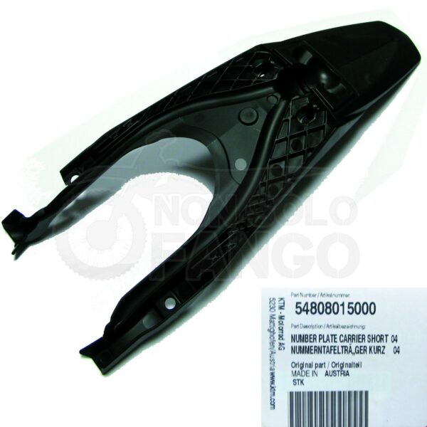 Codino portatarga racing KTM EXC dal 2004 al 2007