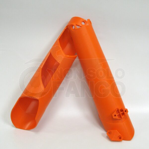 Coppia parasteli chiusi arancio KTM EXC SX dal 2005 al 2015