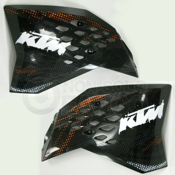 Kit spoiler neri grafica 3 serigrafata EXC ed SX dal 2007 al 2011