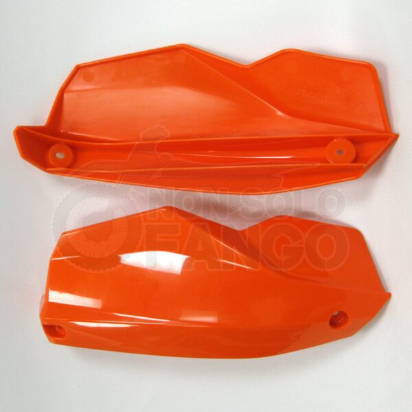 Coppia deflettori arancio per paramani chiusi in alluminio EXC ed SX