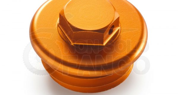 Tappo carico olio motore anodizzato arancio Power Parts KTM EXC SX DUKE