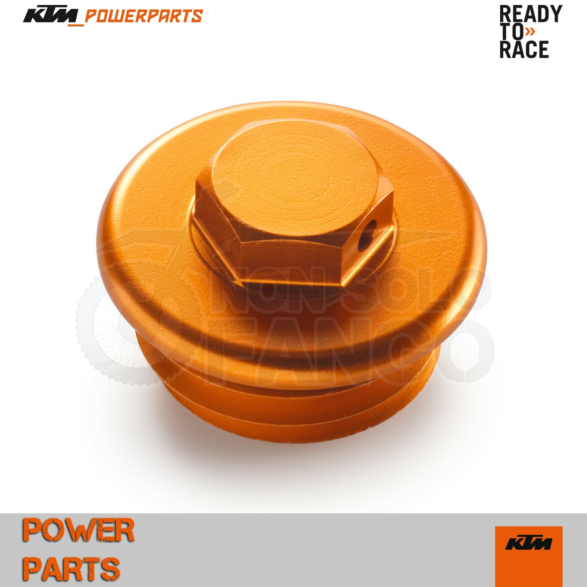 Tappo carico olio motore anodizzato arancio Power Parts KTM EXC SX DUKE