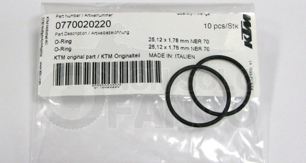 Coppia di O-ring 25,12×1,78 pompa acqua KTM EXC SX 4T