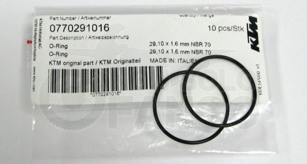 Coppia di O-ring 29,10×1,60 pompa acqua KTM EXC ed SX
