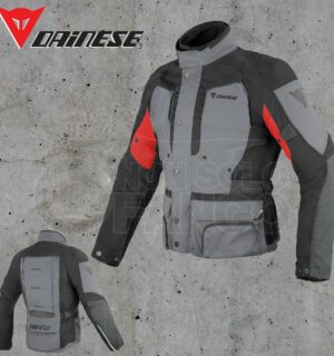 Giubbotto Dainese D-Stormer D-Dry Castle-Rock/Nero/Rosso
