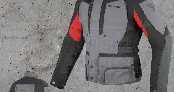 Giubbotto Dainese D-Stormer D-Dry Castle-Rock/Nero/Rosso